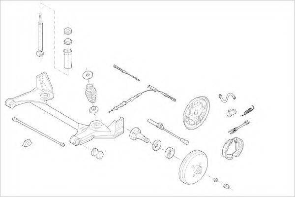 DELPHI OPEL07863R Підвіска колеса