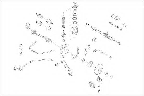 DELPHI OPEL01842F Підвіска колеса