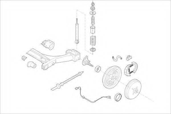 DELPHI VW08475R Підвіска колеса