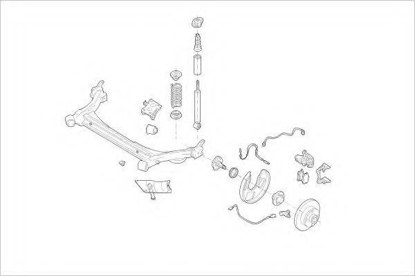 DELPHI VW08461R Підвіска колеса