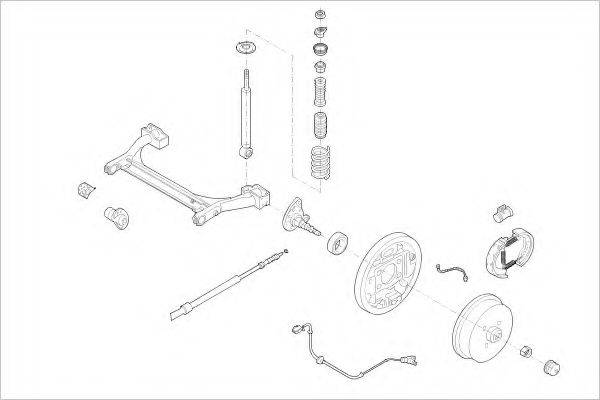 DELPHI VW03934R Підвіска колеса