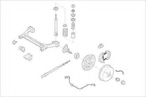 DELPHI VW08645R Підвіска колеса