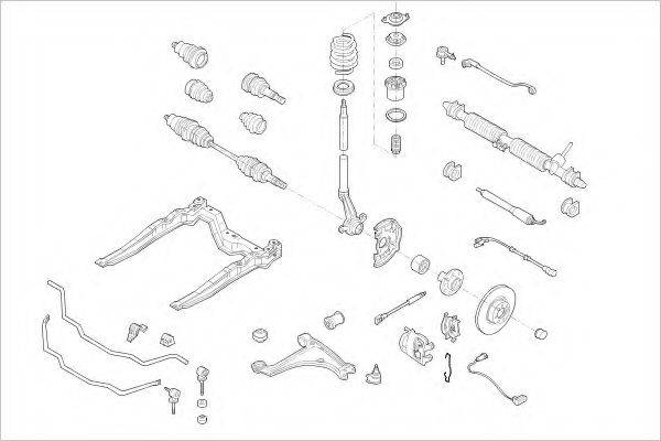 DELPHI OPEL10882F Підвіска колеса