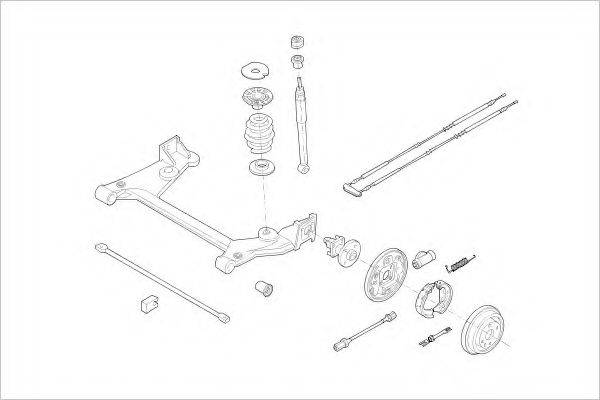 DELPHI OPEL01796R Підвіска колеса