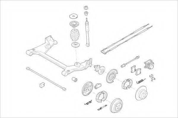 DELPHI OPEL03868R Підвіска колеса