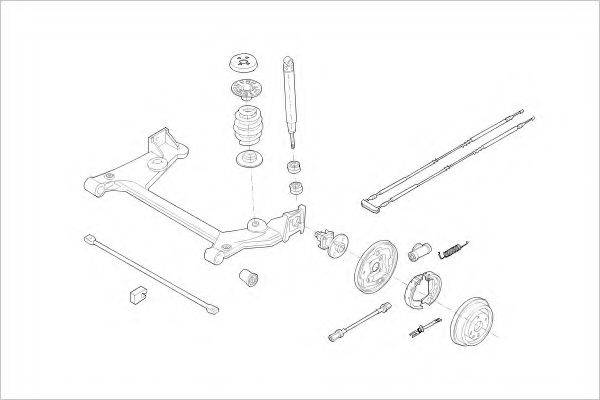 DELPHI OPEL15242R Підвіска колеса