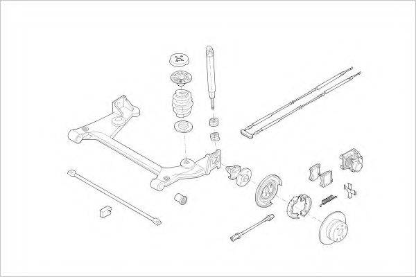 DELPHI OPEL04653R Підвіска колеса