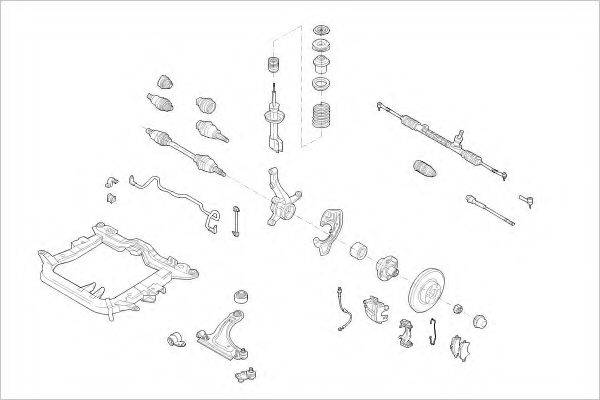 DELPHI OPEL18229F Підвіска колеса