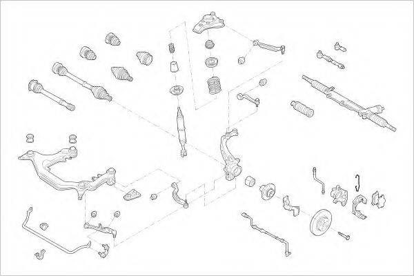 DELPHI AUDI05306F Підвіска колеса