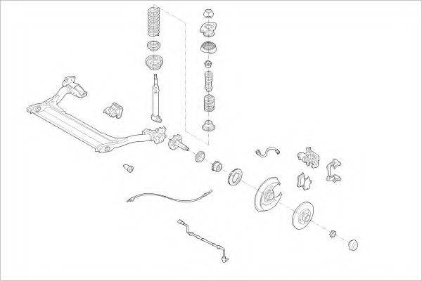 DELPHI AUDI05306R Підвіска колеса