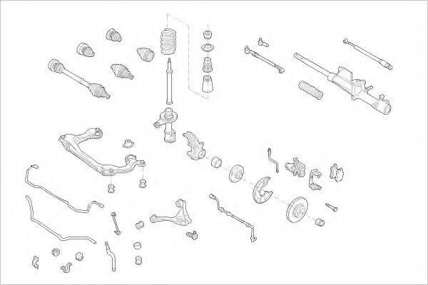 DELPHI AUDI01139F Підвіска колеса