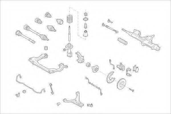 DELPHI AUDI01396F Підвіска колеса