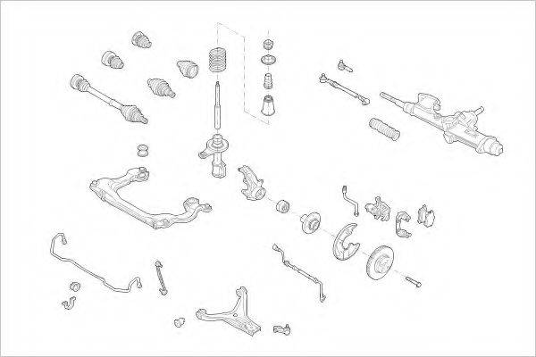 DELPHI AUDI01395F Підвіска колеса