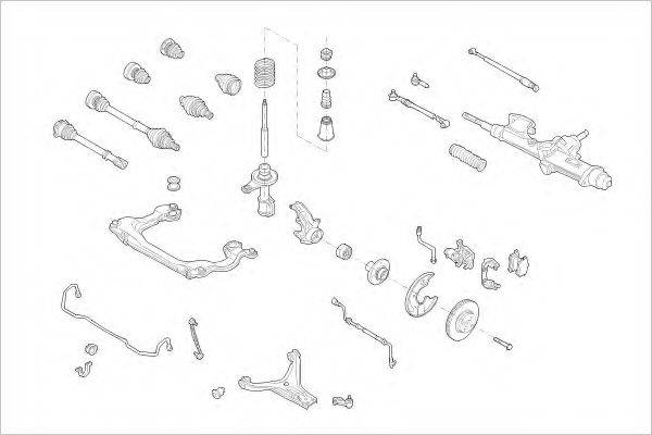 DELPHI AUDI01401F Підвіска колеса