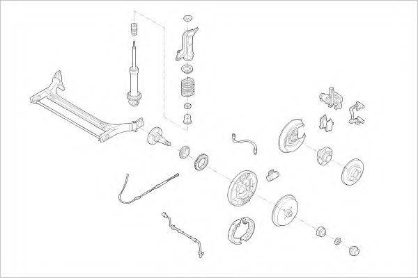 DELPHI AUDI01467R Підвіска колеса