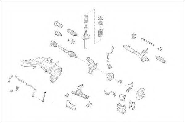DELPHI VW16333F Підвіска колеса