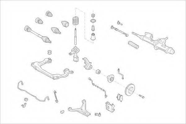 DELPHI AUDI04665F Підвіска колеса