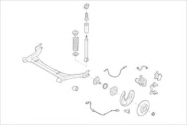 DELPHI AUDI05600R Підвіска колеса