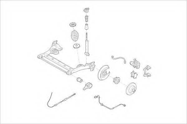 DELPHI VW10056R Підвіска колеса