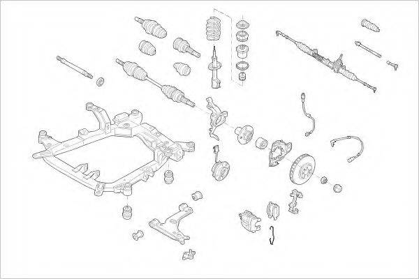 DELPHI OPEL17247F Підвіска колеса