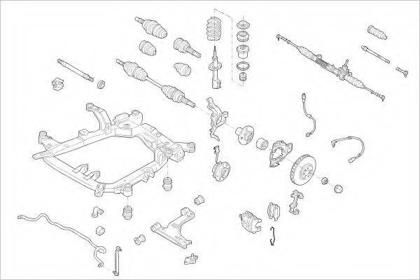 DELPHI OPEL09987F Підвіска колеса