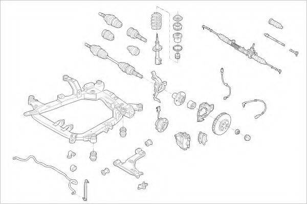 DELPHI OPEL10165F Підвіска колеса