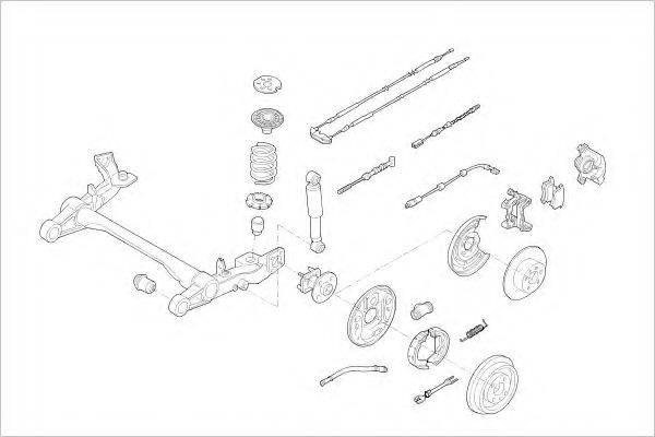 DELPHI OPEL09002R Підвіска колеса