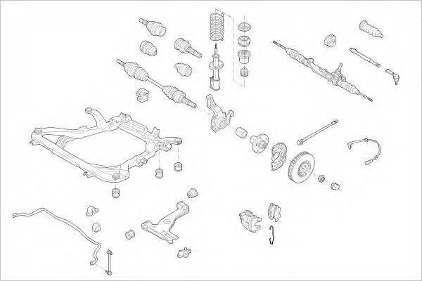 DELPHI OPEL05170F Підвіска колеса