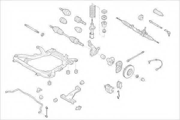 DELPHI OPEL15317F Підвіска колеса