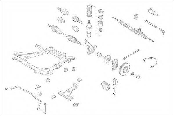 DELPHI OPEL05914F Підвіска колеса