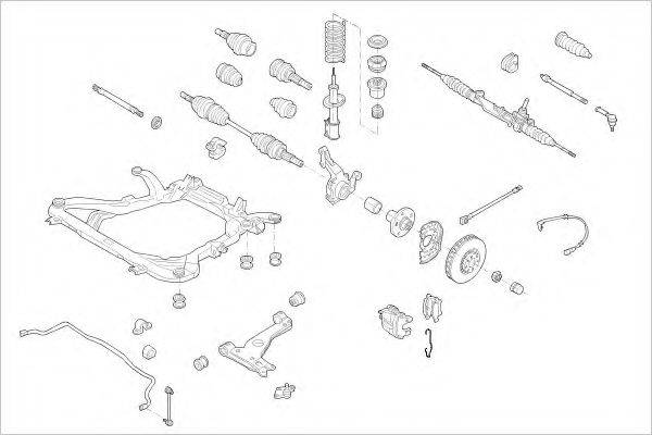 DELPHI OPEL10060F Підвіска колеса