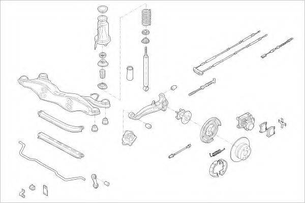 DELPHI OPEL10060R Підвіска колеса