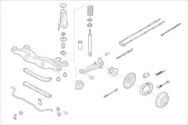 DELPHI OPEL15880R Підвіска колеса