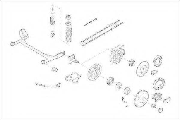 DELPHI FORD01317R Підвіска колеса