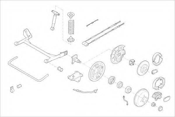 DELPHI FORD03899R Підвіска колеса