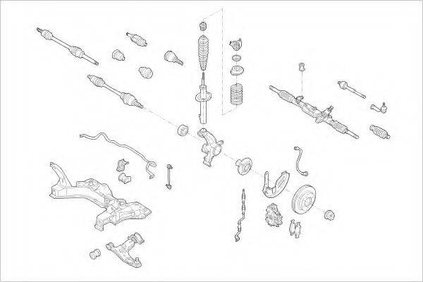 DELPHI FORD09647F Підвіска колеса