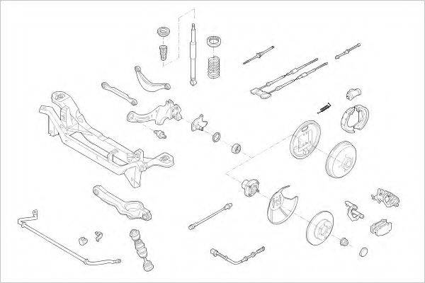 DELPHI FORD09647R Підвіска колеса