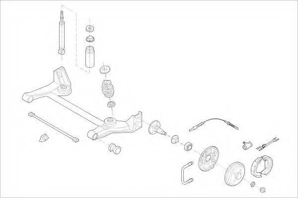 DELPHI OPEL00543R Підвіска колеса