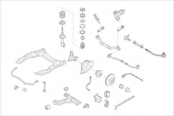 DELPHI OPEL09007F Підвіска колеса