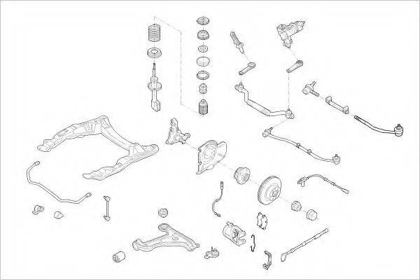 DELPHI OPEL03858F Підвіска колеса