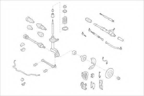 DELPHI VW01605F Підвіска колеса