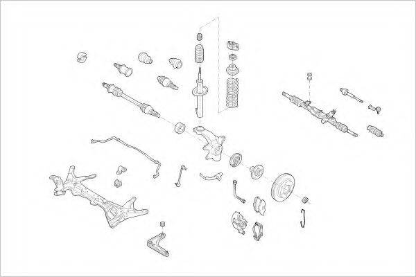 DELPHI FORD14263F Підвіска колеса