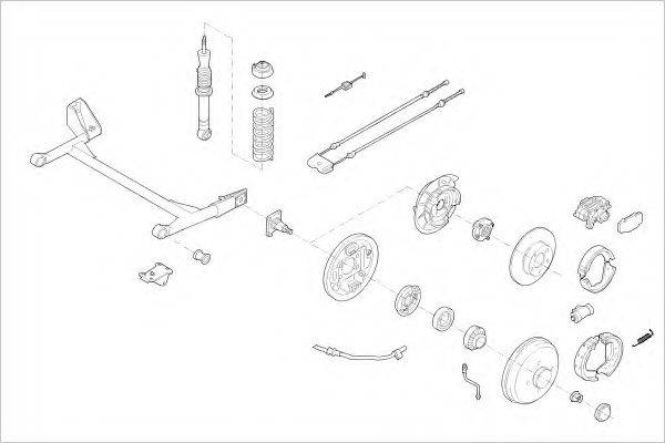 DELPHI FORD15258R Підвіска колеса