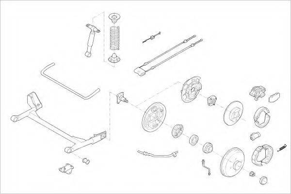 DELPHI FORD05186R Підвіска колеса