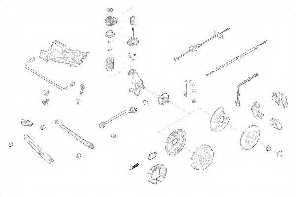 DELPHI FORD01300R Підвіска колеса