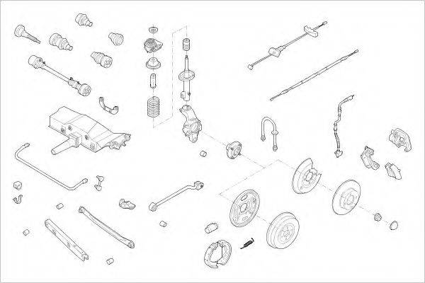 DELPHI FORD04827R Підвіска колеса