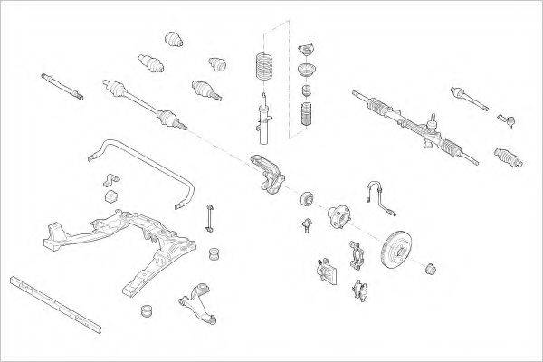 DELPHI FORD15489F Підвіска колеса