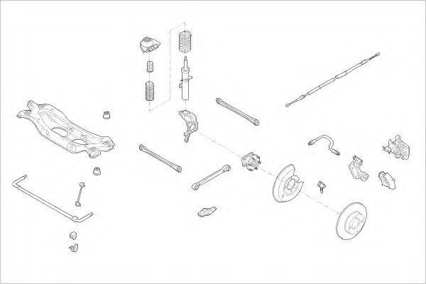 DELPHI FORD15446R Підвіска колеса