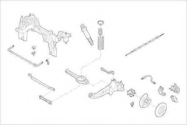 DELPHI FORD15489R Підвіска колеса