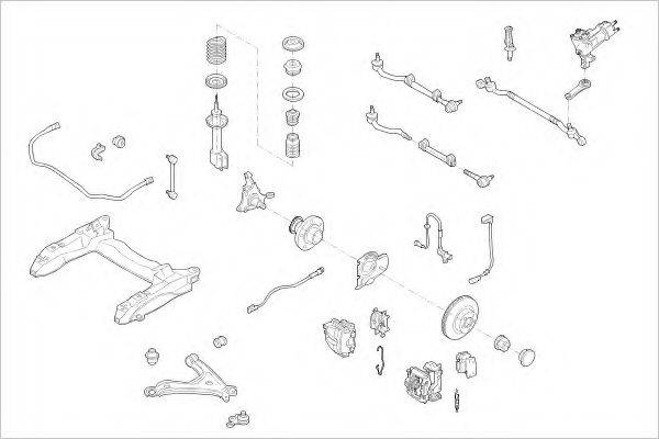 DELPHI OPEL01237F Підвіска колеса